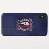 Molon Labe Spartan Warrior Carbon Fiber Chrome Case-Mate iPhone Case (Achterkant (horizontaal))