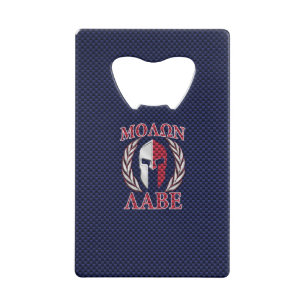 Molon Labe Spartan Warrior Carbon Fiber Chrome Creditkaart Flessenopener