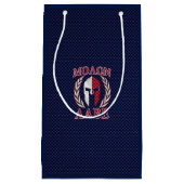 Molon Labe Spartan Warrior Carbon Fiber Chrome Klein Cadeauzakje (Voorkant)