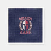 Molon Labe Spartan Warrior Carbon Fiber Chrome Servetten (Voorkant)