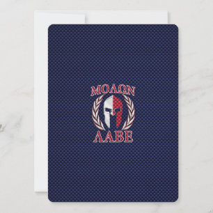 Molon Labe Spartan Warrior Carbon Print