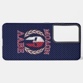 Molon Labe Spartan Warrior Carbon Style Samsung Galaxy Hoesje (Achterkant horizontaal)