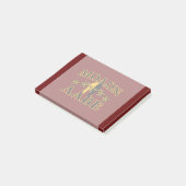 Molon Labe Spartan Warrior Golden Burgundy Post-it® Notes (Schuin)