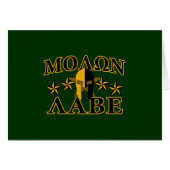 Molon Labe Spartan Warrior Helmet 5 sterren (Voorkant Horizontaal)