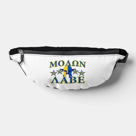Molon Labe Spartan Warrior Helmet 5 sterren Heuptasje (Liggend)