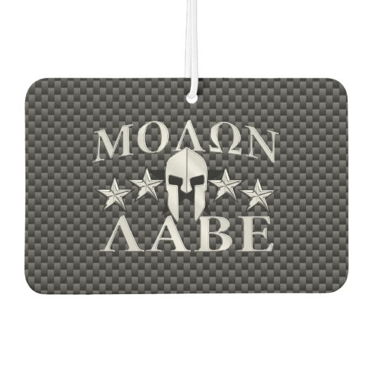 Molon Labe Spartan Warrior Helmet 5 sterren Luchtverfrisser (Voorkant)