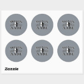 Molon Labe Spartan Warrior Helmet 5 sterren Ronde Sticker (Vel)