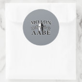 Molon Labe Spartan Warrior Helmet 5 sterren Ronde Sticker (Tas)