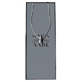 Molon Labe Spartan Warrior Helmet 5 sterren Wijn Cadeautas (Achterkant)