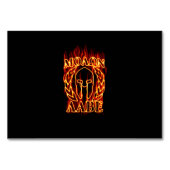 Molon Labe Spartan Warrior in Flames Kaart (Voorkant)