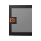 Molon Labe Spartan Warrior in Flames Notitieblok (Linkerzijde)