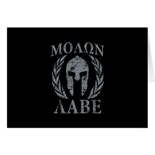 Molon Labe Spartan Warrior Laurels (Voorkant Horizontaal)