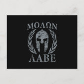 Molon Labe Spartan Warrior Laurels Briefkaart (Voorkant)