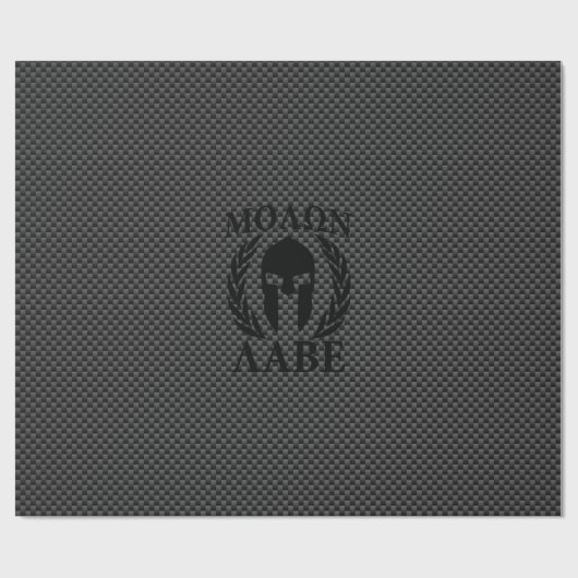 Molon Labe Spartan Warrior Laurels Cadeaupapier (Vlak)