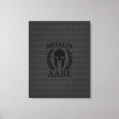 Molon Labe Spartan Warrior Laurels Canvas Afdruk (Voorkant)