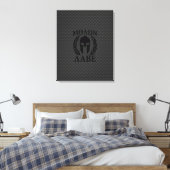 Molon Labe Spartan Warrior Laurels Canvas Afdruk (Insitu (Slaapkamer))
