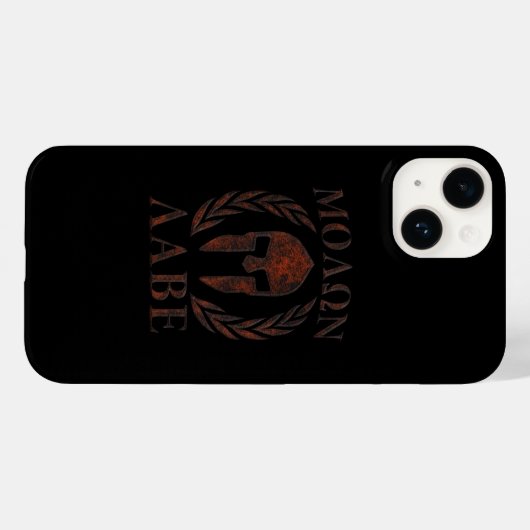 Molon Labe Spartan Warrior Laurels Case-Mate iPhone Case (Achterkant (horizontaal))