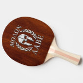 Molon Labe Spartan Warrior Laurels Chro Wood Print Tafeltennisbatje (Zijkant)