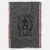 Molon Labe Spartan Warrior Laurels Deken (Voorkant Verticaal)