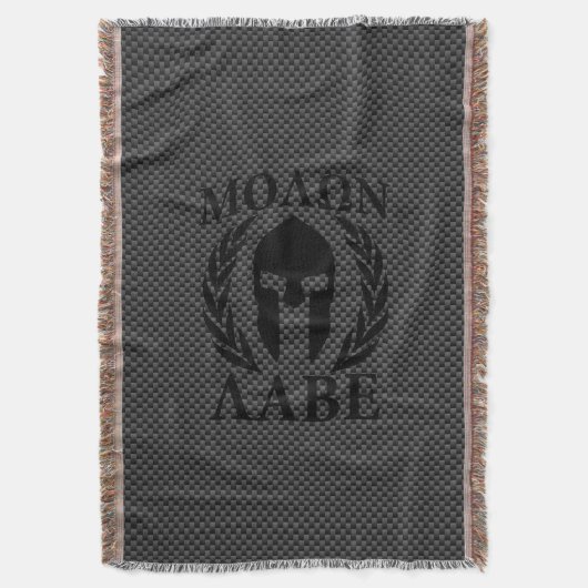 Molon Labe Spartan Warrior Laurels Deken (Voorkant Verticaal)