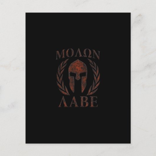 Molon Labe Spartan Warrior Laurels Flyer (Voorkant)