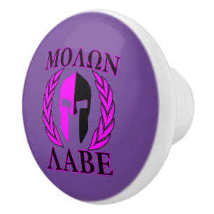 Molon Labe Spartan Warrior Laurels Keramische Knop