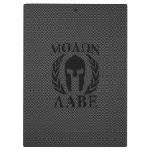 Molon Labe Spartan Warrior Laurels Klembord (Achterkant)