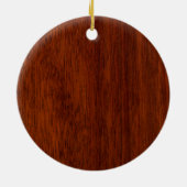 Molon Labe Spartan Warrior Laurels Mahogany Print Keramisch Ornament (Achterkant)