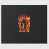 Molon Labe Spartan Warrior Laurels on Fire Cadeaupapier (Vlak)