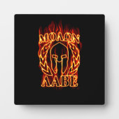Molon Labe Spartan Warrior Laurels on Fire Fotoplaat (Voorkant)