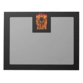 Molon Labe Spartan Warrior Laurels on Fire Notitieblok (Voorkant)