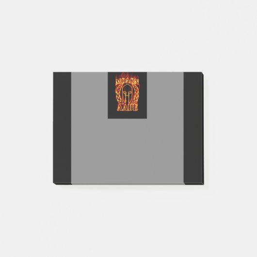 Molon Labe Spartan Warrior Laurels on Fire Post-it® Notes (Voorkant)