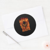 Molon Labe Spartan Warrior Laurels on Fire Ronde Sticker (Envelop)