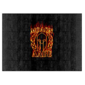 Molon Labe Spartan Warrior Laurels on Fire Snijplank (Voorkant)