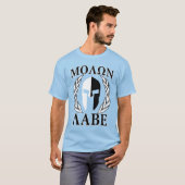 Molon Labe Spartan Warrior Laurels op Camouflage T-shirt (Voorkant volledig)