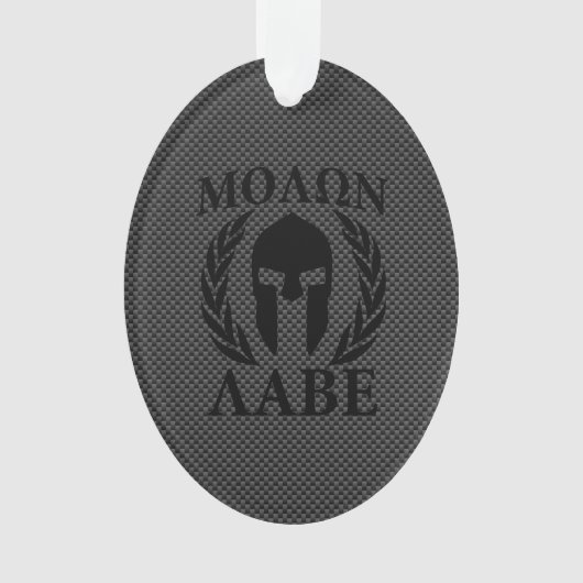 Molon Labe Spartan Warrior Laurels Ornament (voorkant)