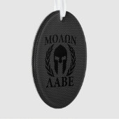 Molon Labe Spartan Warrior Laurels Ornament (voorkant)