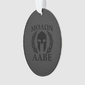 Molon Labe Spartan Warrior Laurels Ornament (voorkant)