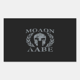 Molon Labe Spartan Warrior Laurels Rechthoekige Sticker