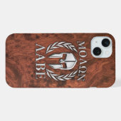 Molon Labe Spartan Warrior Mahogany Print op een iPhone Hoesje (Achterkant horizontaal)