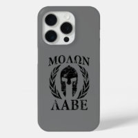 Molon Labe Spartan Warrior Mask in Laurels op een