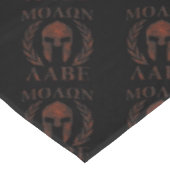 Molon Labe Spartan Warrior Mask Laurels Cast Tafelkleed (Gekanteld)