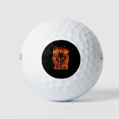 Molon Labe Spartan Warrior on Fire Golfballen (Voorkant)