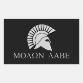 Molon Labe Sticker - Blad van 4 (Voorkant)