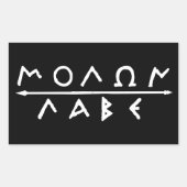 Molon Labe Sticker Set (Voorkant)