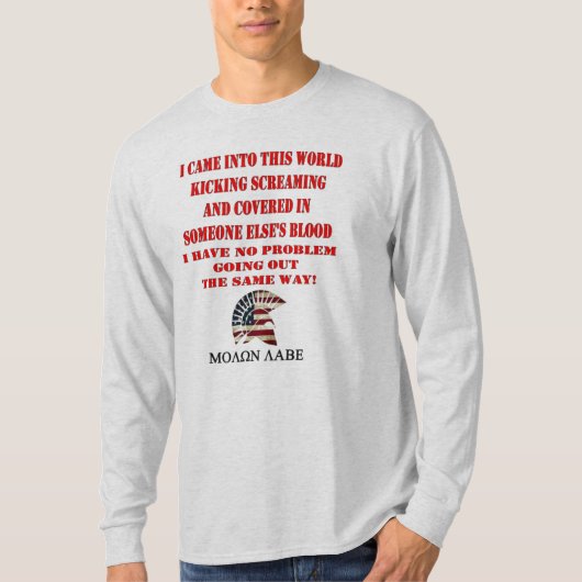 MOLON LABE T-SHIRT (Voorkant)