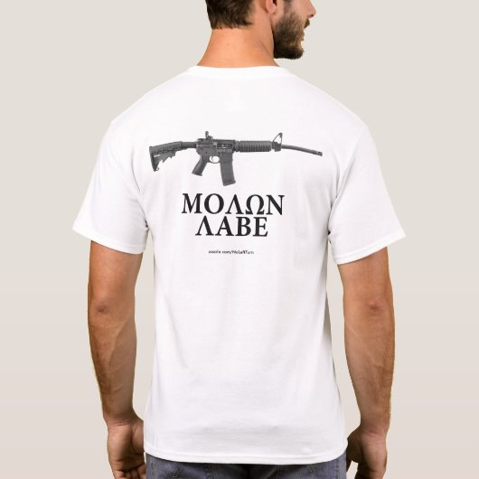 Molon Labe T-Shirt (Achterkant)