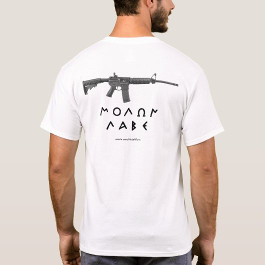 Molon Labe T-Shirt (Achterkant)