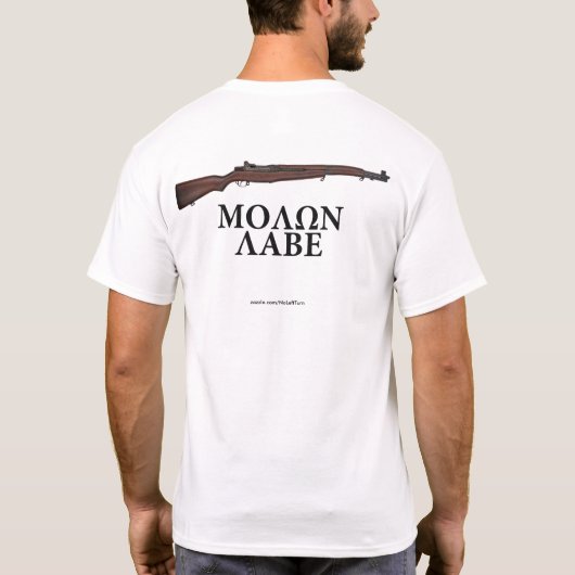 Molon Labe T-Shirt (Achterkant)