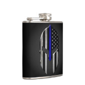 Molon Labe Thin Blue Line Heupfles (Rechts)